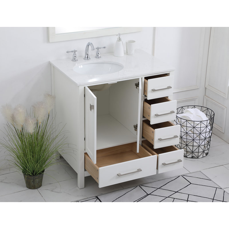 Andover Mills™ Broadview 32'' Single Bathroom Vanity with Engineered